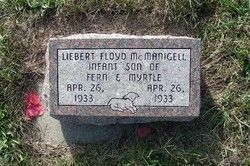 Liebert Floyd McManigell tombstone
