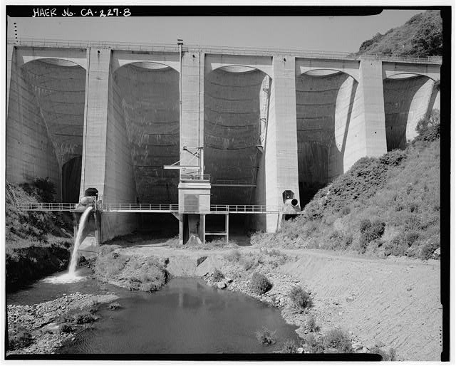 8. NORTHERLY VIEW OF THE DOWNSTREAM ELEVATION OF BIG...