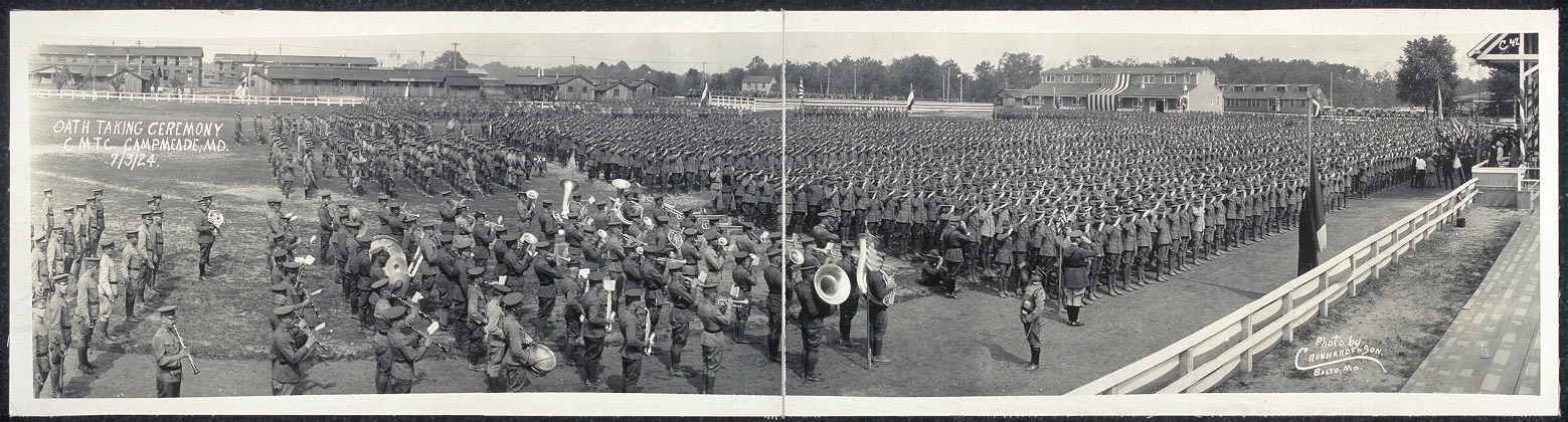 Oath taking ceremony, C.M.T.C., Camp Meade, Md., 7/3/24
