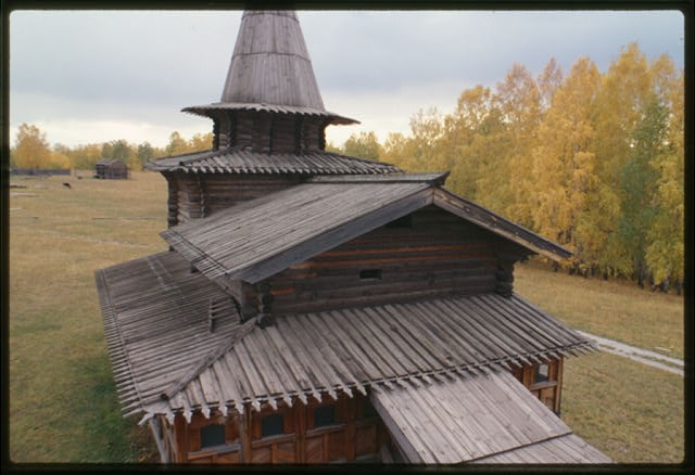 Log Church of the Savior from the village of Zashiversk...
