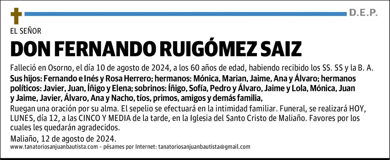 Fernando Ruigómez Saiz