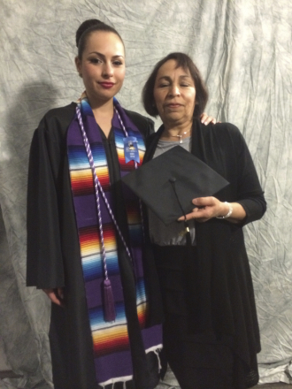 Ana Michelle Rothhammer-Ruiz graduation with her BA in nursing