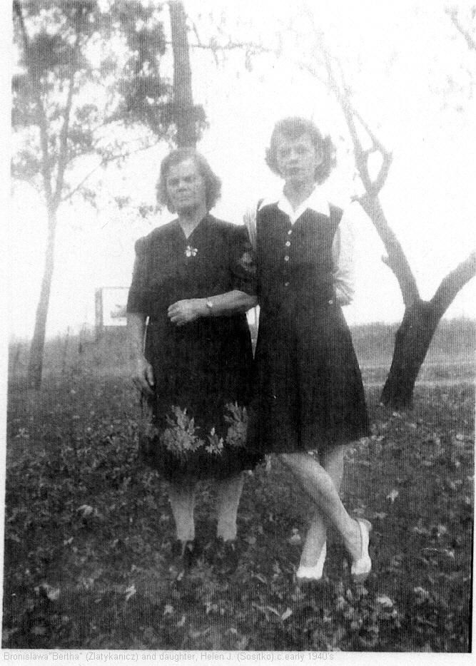 Bertha Sositko and daughter, Helen