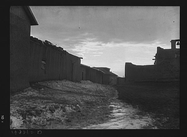 Street of Mexican village up in the hills. Cordova, New...