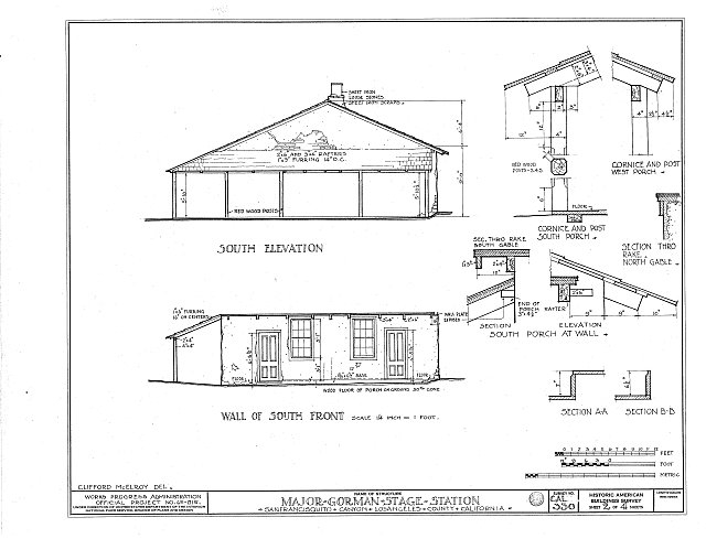 HABS CAL,19-ELIZ.V,1- (sheet 2 of 4) - Major Gorman Stage...