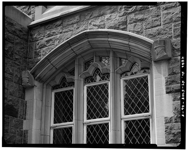 8. DETAILS OF 1813 FIGURES AT SPRING LINE OF WINDOW ARCH...