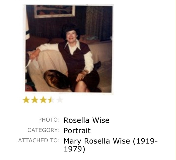 Mary Rosella Wise 1919 - 1979