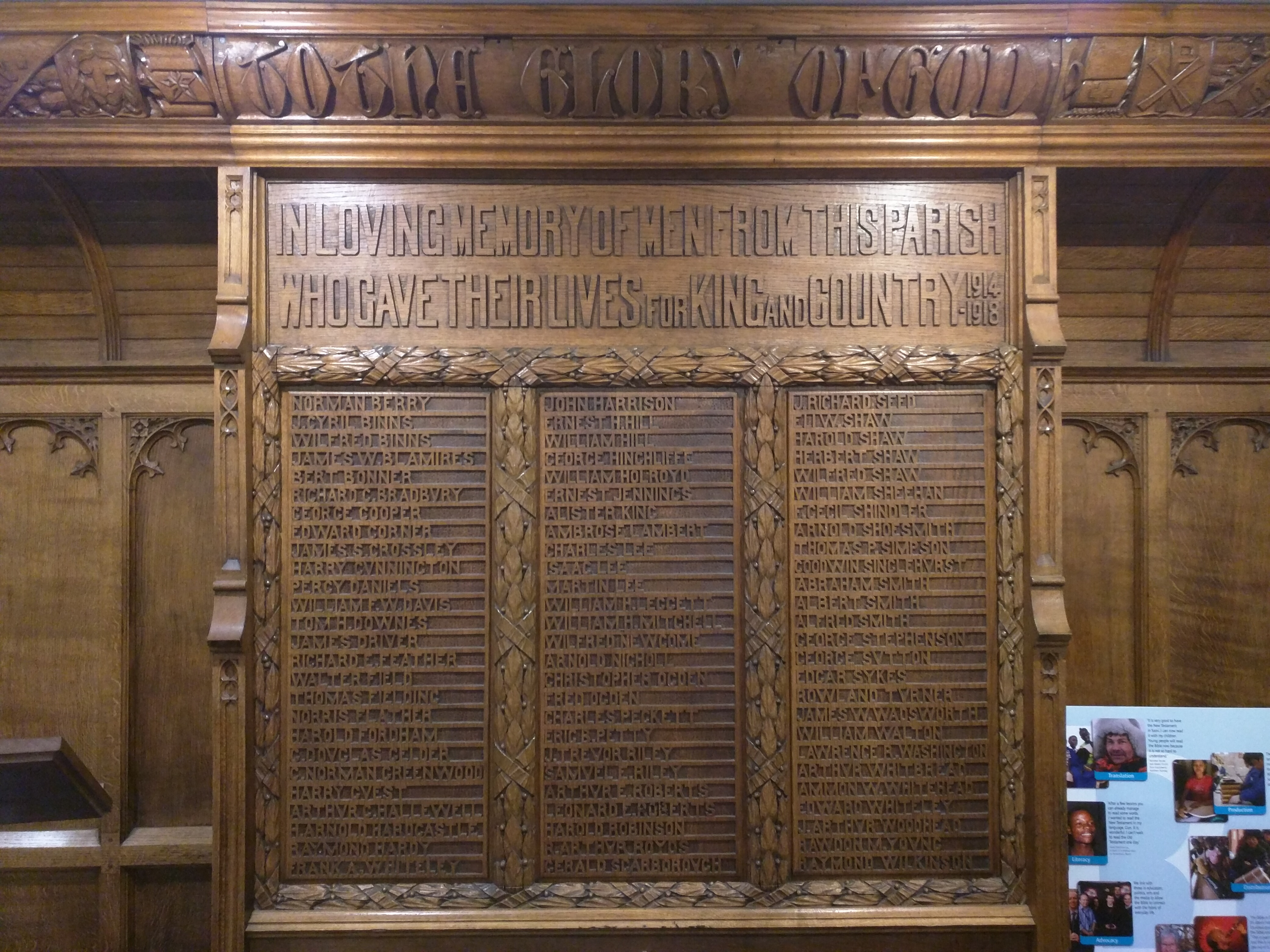 Halifax All Saints' Parish Church War Memorial 