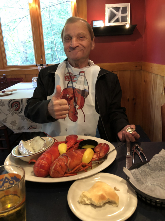 Harvey at the Lobster Trap in NH
