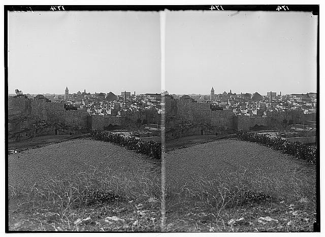 Mount of Olives, Bethany, etc. Jerusalem from Gordon's...