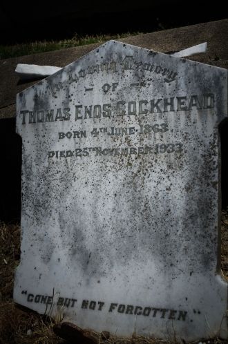 Thomas Enos Cockhead gravesite
