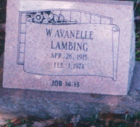 Wilma Avanelle Lambing Gravesite