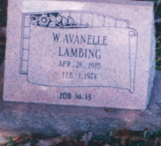 Wilma Avanelle Lambing Gravesite
