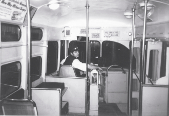 "MR CONDUCTOR" Schmude Operating A Pittsburgh Railways PCC "T" Car
