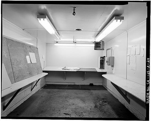 29. DETAILED INTERIOR VIEW OF OFFICE WITH WALL-MOUNTED...
