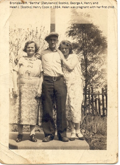 George Henry and Bertha and Helen Sositko, 1934