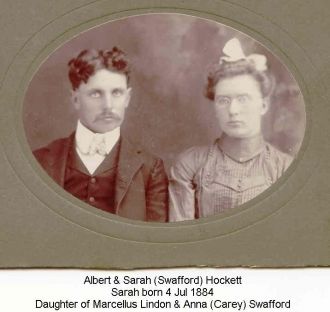 Albert & Sarah (Swafford) Hockett