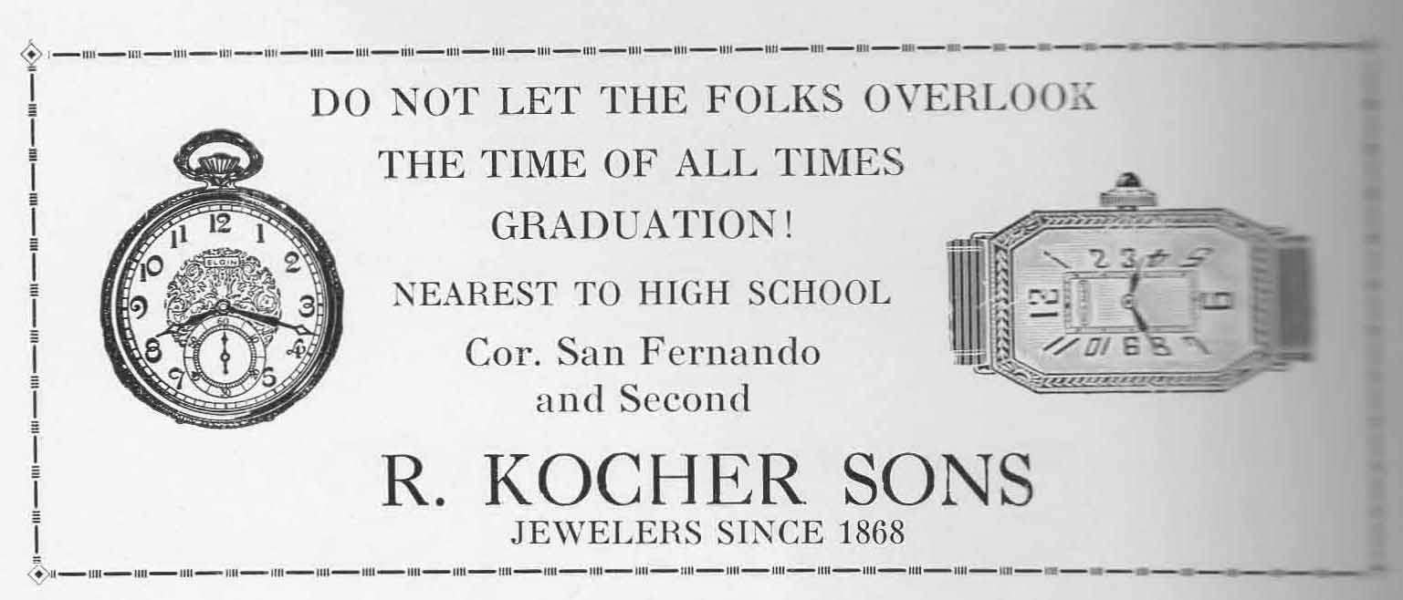 Rudolph Kocher, San Jose, CA 1926