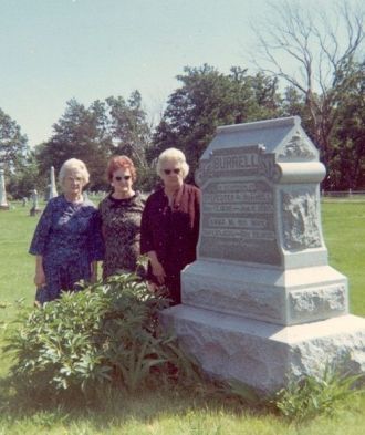 Headstone of Sylvester & Anna Burrell