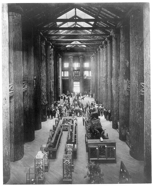 [Interior of Forestry Bldg. at the Lewis and Clark...