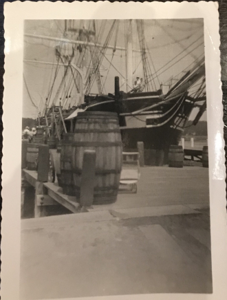 Frank Davis; picture is one of the ships he built.