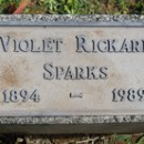 Violet Moyle (Rickard) Sparks headstone