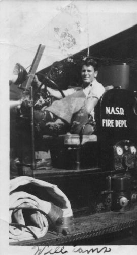 Fireman on firetruck