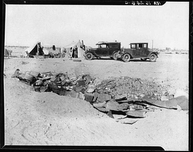 Drought refugees in California near Holtville
