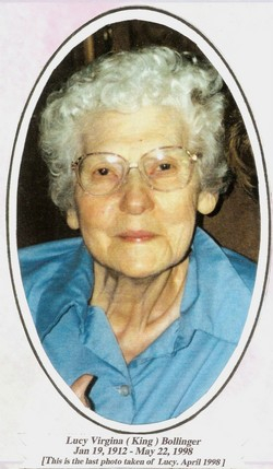 Lucy Virginia (King) Bollinger