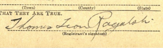 Thomas Leon Rogalski's signature