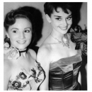 Jean Bayless and Audrey Hepburn.