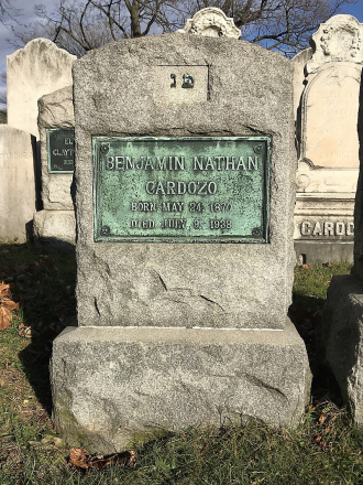His Grave - Benjamin Nathan Cordozo.