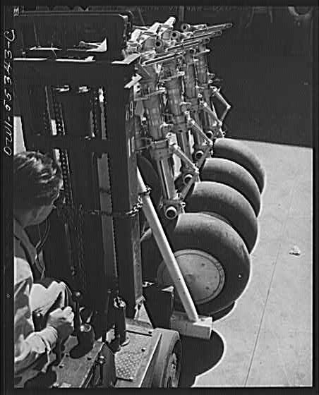 Landing gears completely assembled are delivered to the...
