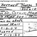 Massachusetts, U.S., Arriving Passenger and Crew Lists, 1820-1963