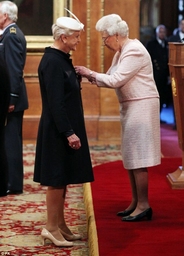 The day she became Dame Angela Lansbury.