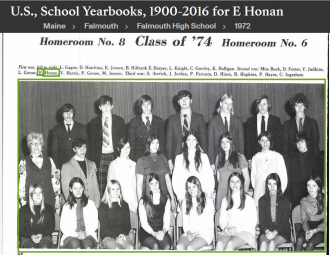 Ellen Maureen Honan-Curry--U.S., School Yearbooks, 1900-2016(1972)home room