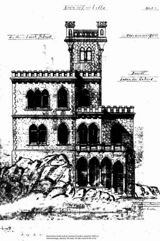 A drawing of Ammerburg Castle