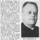 A photo of Reverend Donald Walter Bartholomay