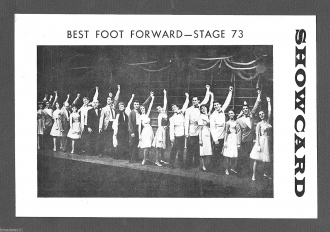 Theater card for Best Foot Forward.