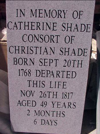 Catherine (Riegel) Shade new gravestone