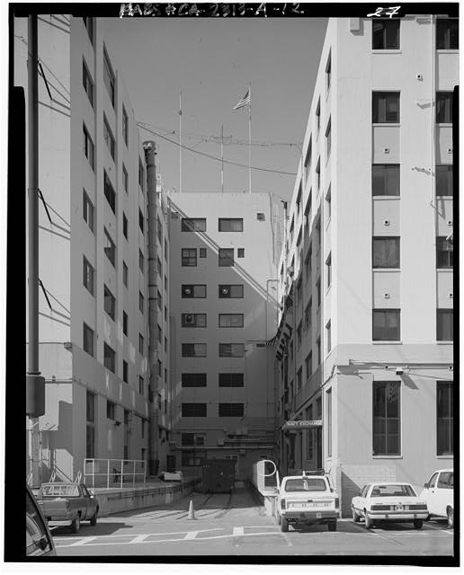 Building, central portion of east back. Camera facing...