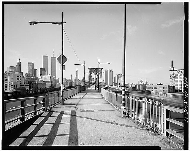 67. View looking at pedestrain walkway on Brooklyn side...