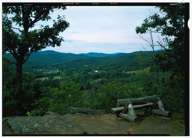 66. View of west Woodstock Valley, looking west from the...