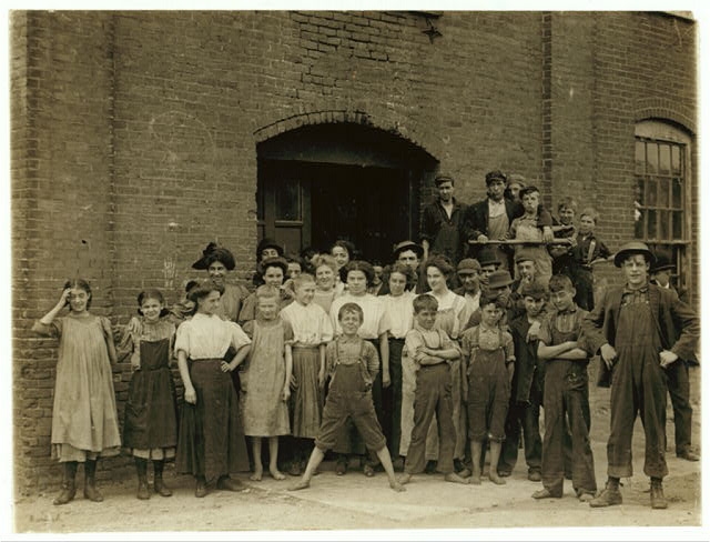 Every one of these was working in the cotton mill at...