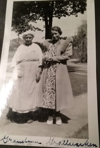 Grandma Grotluschen with Virginia Dietz
