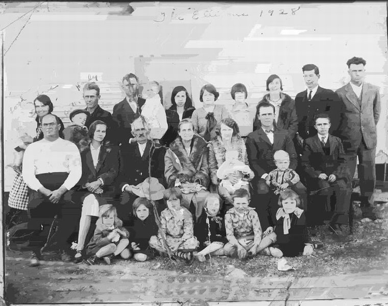 Ellison Family reunion, 1928 Texas