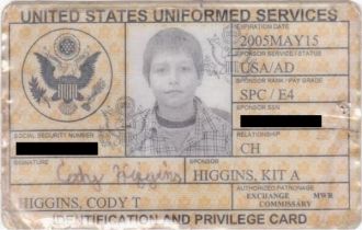 military ID (dependent)
