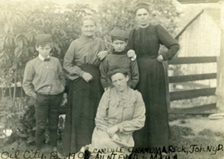 Reck, Feldmiller, Debus family members