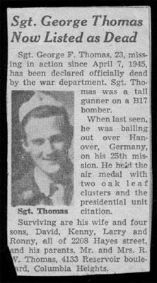 George F Thomas Obituary
