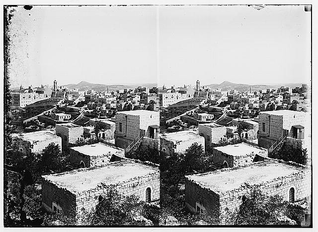 Bethlehem and surroundings. General view of Bethlehem.